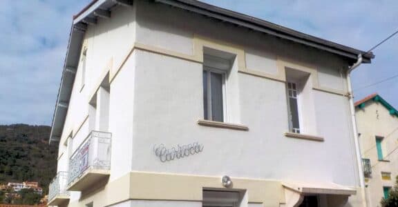 façade de maison dans les Pyrénées orientale